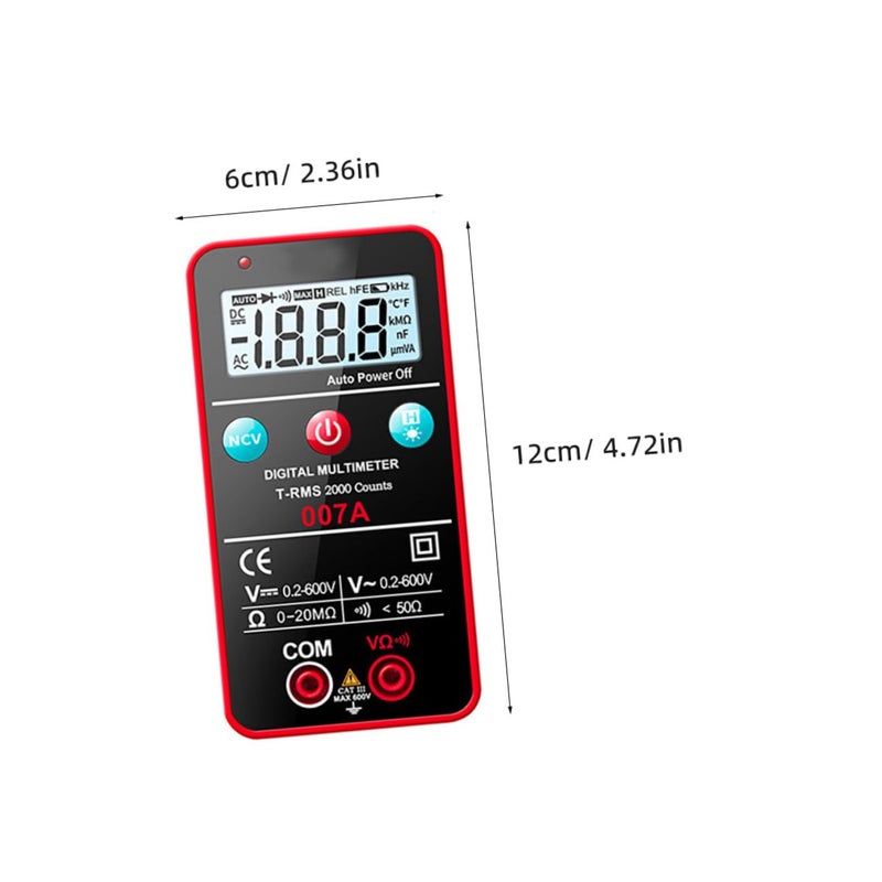 Digital Multimeter Auto Ranging Electrical Tester with Backlit Display and Flashlight - Image 2